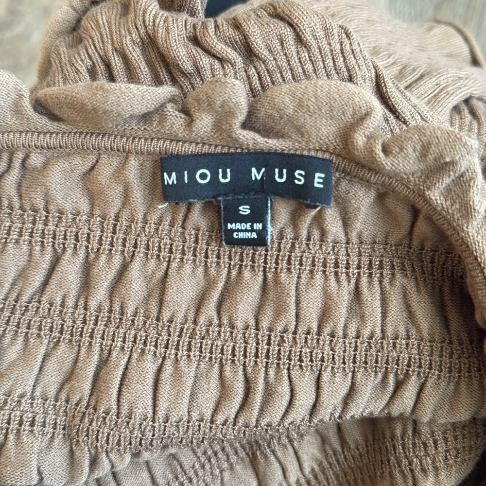 Tan Ruffle Top - Picture 2 of 2